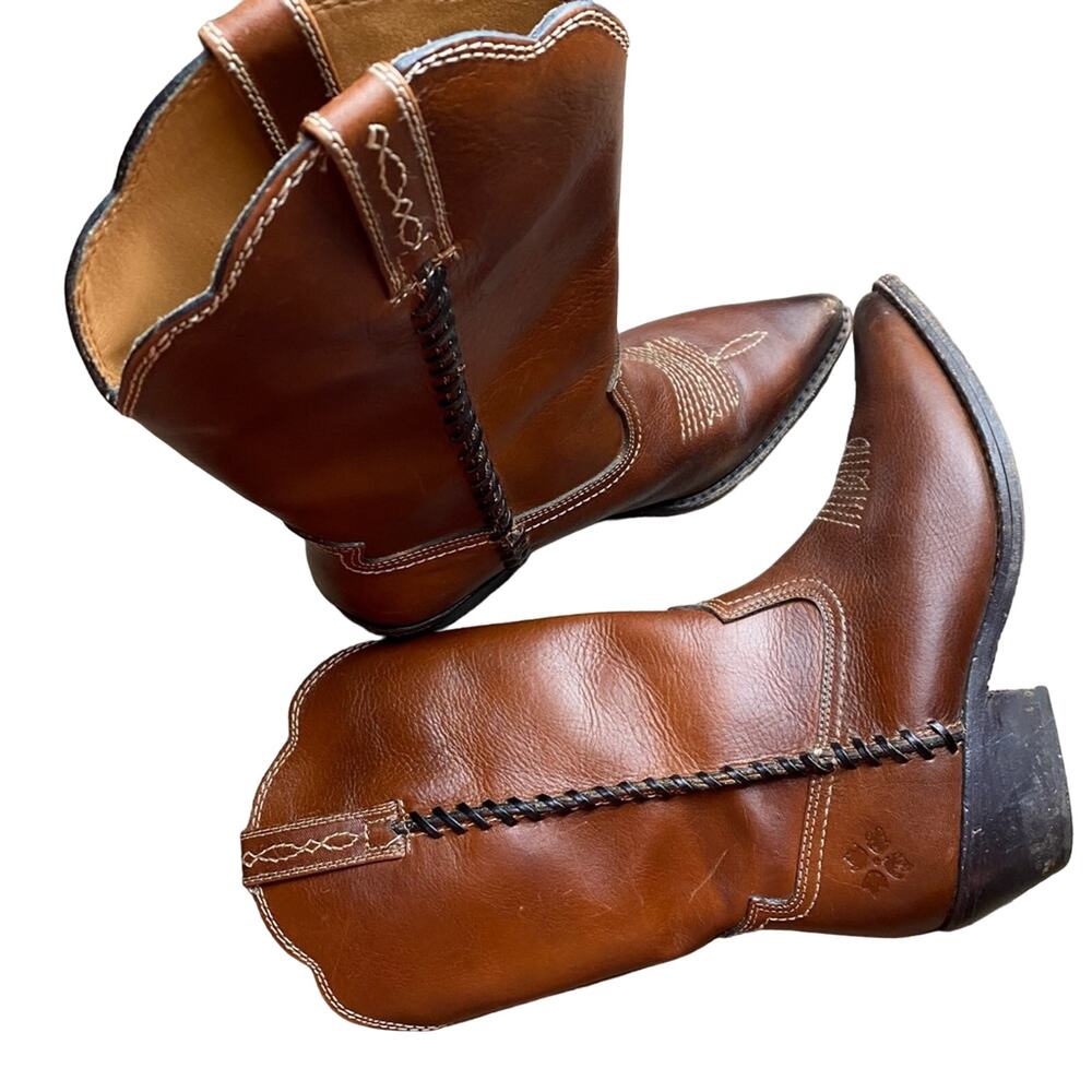 Patricia Nash Bergamo Women Shoes Whiskey Leather Boots
